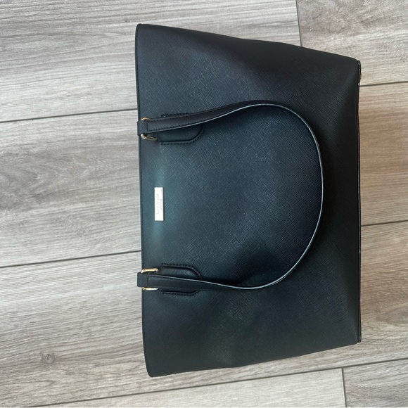 Kate Spade Classic Black small Dally Laurel tote shoulder bag EUC zip top - Picture 2 of 5